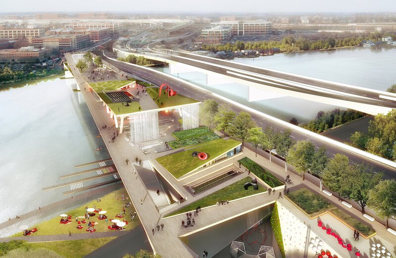 Concept of the 11th Street Bridge Park